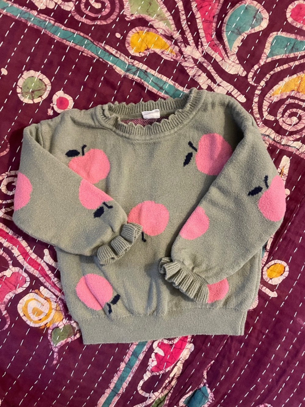 BabyGap Apple Sweater 6-12mo